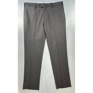 Boggi Milano Italian Wool Flat Dress Pants Gray Mens 36/30